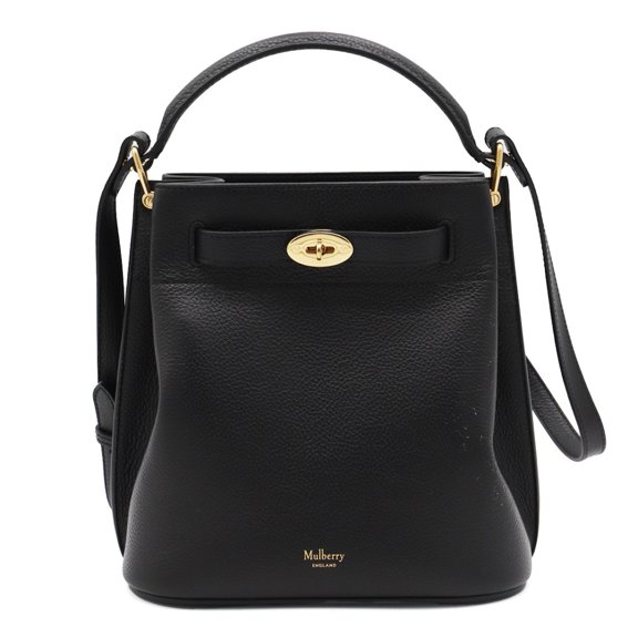 Mulberry Women's Black Leather Islington Bucket Satchel Black