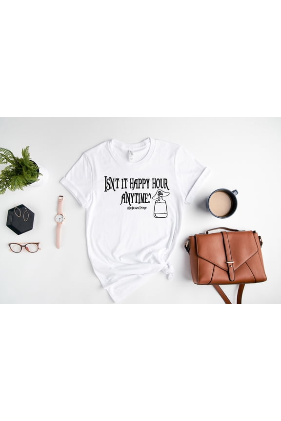 Isn t It Happy Hour Anytime Johnny Depp Shirt - Johnny Depp Text T-shirt - Mega Pint Tee -