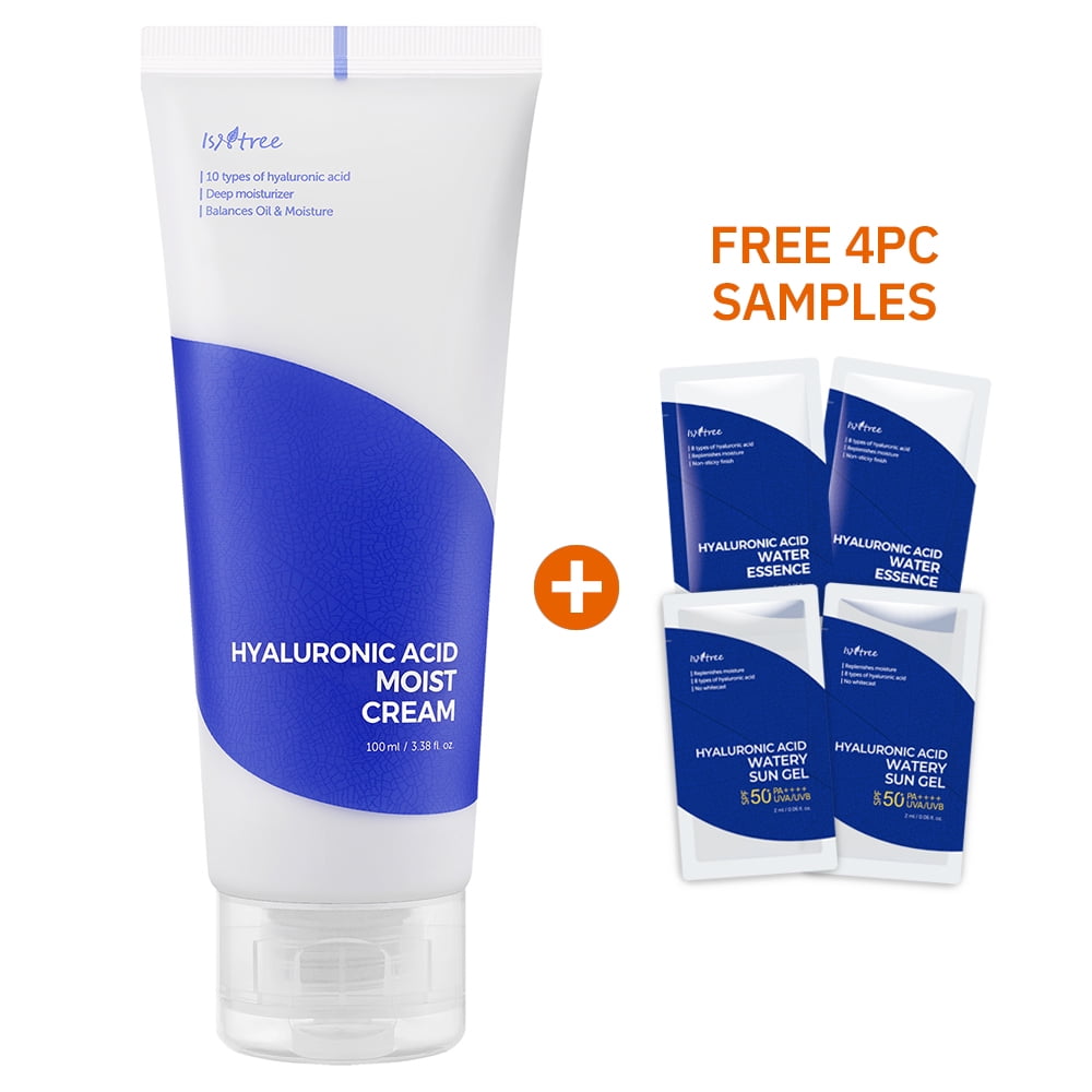 Isntree Hyaluronic Acid Moist Cream Face Moisturizer, 3.38 fl oz