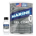 thumbnail image 1 of Iso/Npg Gel Coat White with Wax with MEKP Catalyst for Hardening, Gel Coat Repair Kit for Boats, Fiberglass Quart, without Color Pigments, 1 of 6