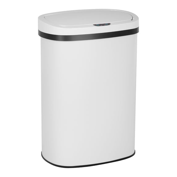 Iso Stainless Steel 13 Gal. Motion Sensor Automatic Trash Can, White