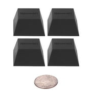 Hudson Hi-Fi Soft Block Silicone Isolation Feet   4-Pack Subwoofer Pads, 15 lbs per Pad, Includes Isolation Dots