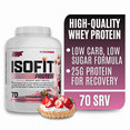 thumbnail image 1 of Nutrex Research IsoFit Strawberries and Cream Whey Protein Isolate Powder 70 Servings, 1 of 8