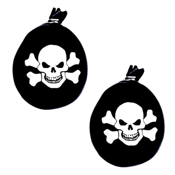 IsoFlex Black Skull and Crossbones Stress Ball Hand Massager Single