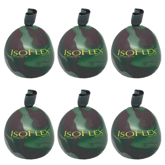 IsoFlex Camouflage Camo Stress Ball Hand Massager 6 Pieces