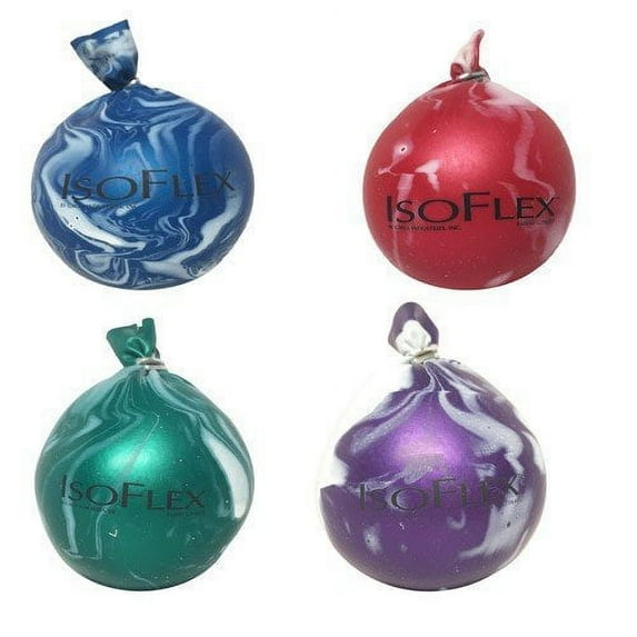IsoFlex Marbleized Marble Stress Ball Hand Massager in Assorted Colors 6 Pieces