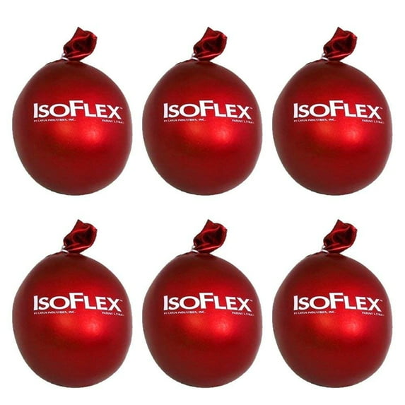 IsoFlex Red Stress Ball Hand Massager 6 Pieces