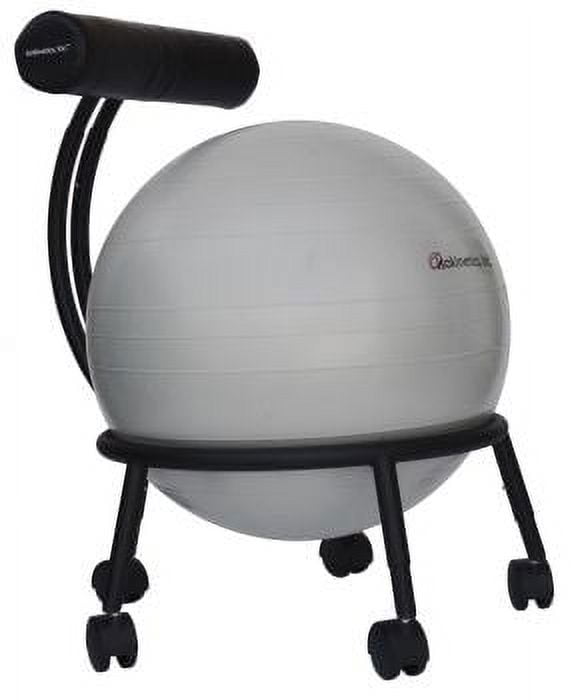 Metal Exercise Ball Chair Base with Backrest