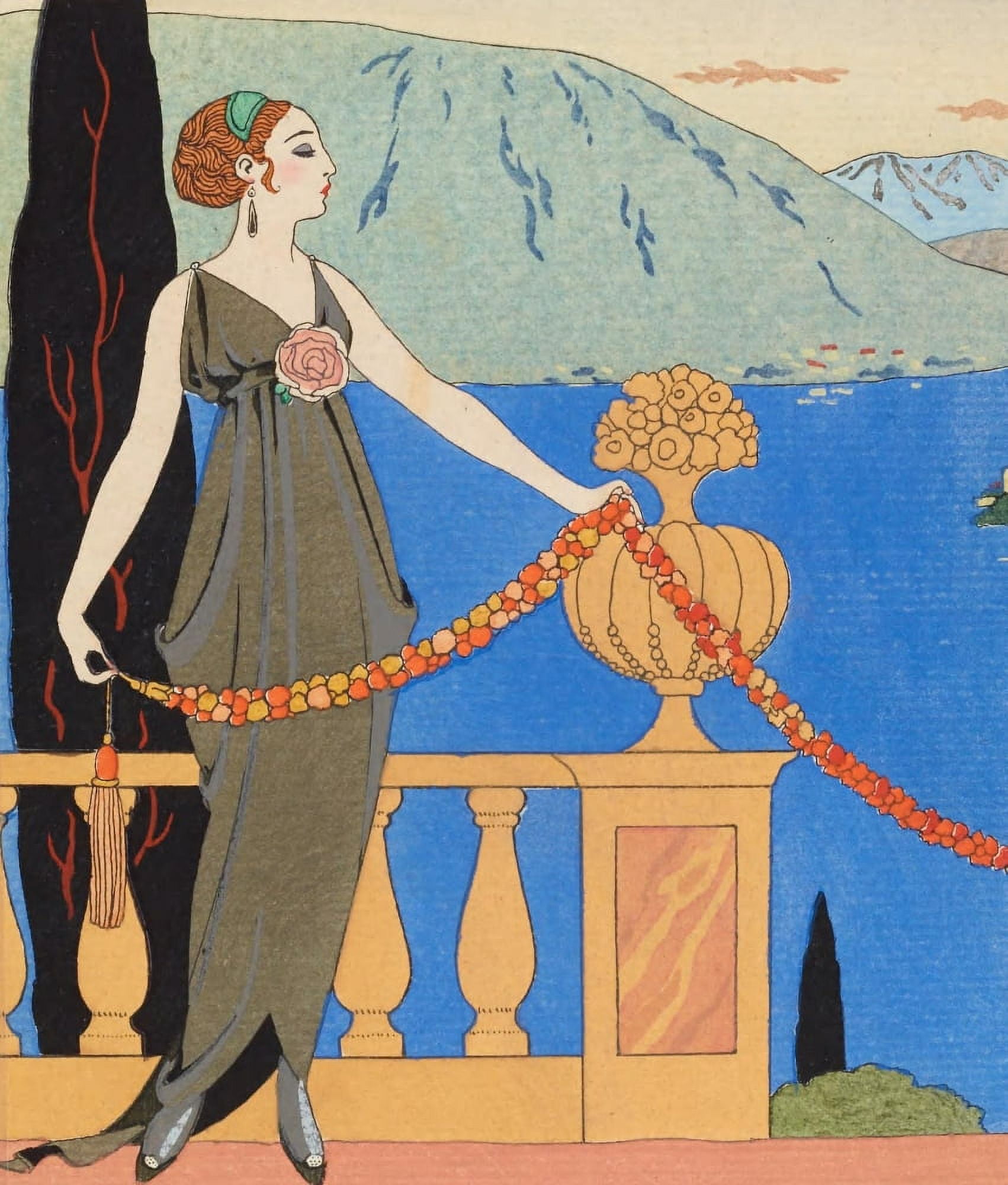 Isola Bella (1) Canvas Art - George Barbier (24 x 36)