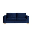 thumbnail image 1 of Isola Sofa, Blue Velvet with Gold Metal Legs, 1 of 3