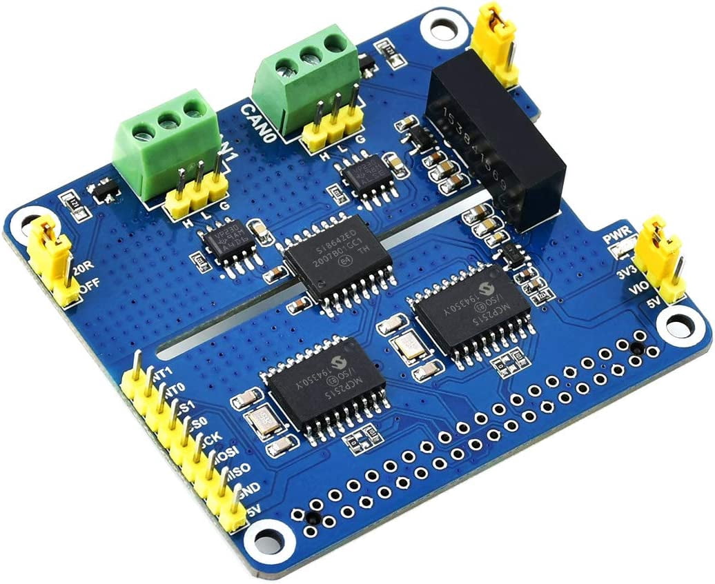 Isolated CAN Expansion Board 2 Channel Compatible with 4B/3B+/3B etc. Series Boards
