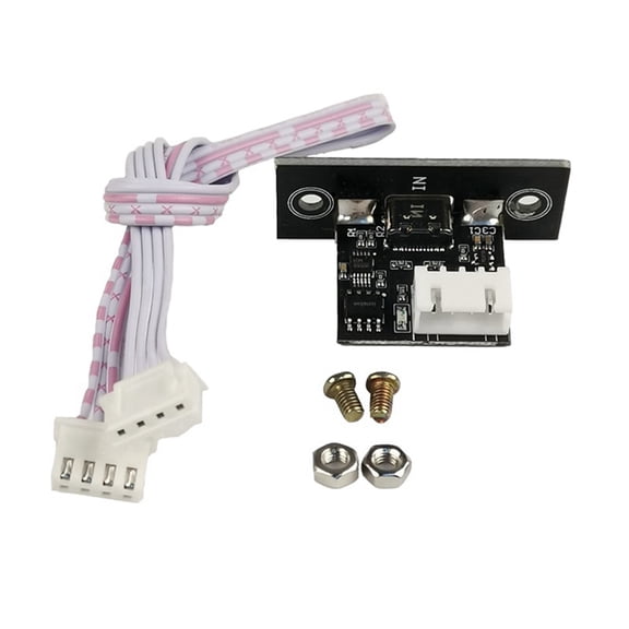 Isolated USB to TTL USB-C to Serial Port UART Module Download Line Upgrade Brush Industrial-Grade 3.3V with Accessories,Black