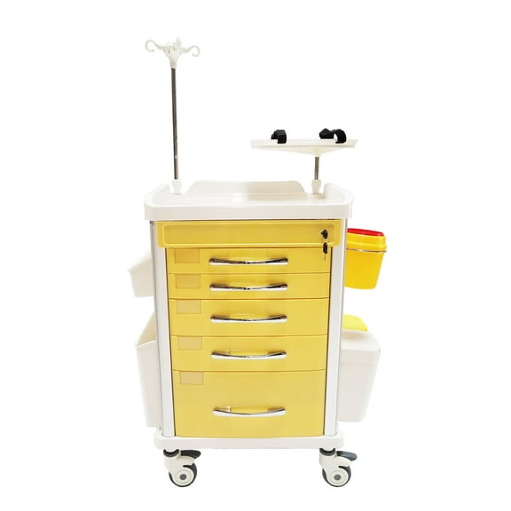 Isolation Crash Cart with Emergency Accessory Package