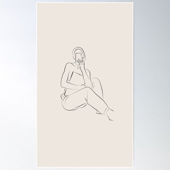 Isolation No 3 Poster Wall Art, Modern Wall Decor For Living Room Bedroom, 8x12 UNFRAMED