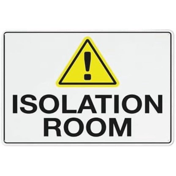 Isolation Room Sign Outdoor Metal Sign - 12 X 8 Metal Signs For Business, Workplace, Office, Home, Delivery Road Garden Signs