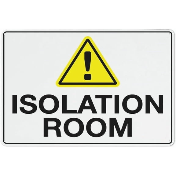 Isolation Room Sign Outdoor Metal Sign - 8"x12" Metal Signs For Business, Workplace, Office, Home, Delivery Signs, Road Signs, Garden Signs