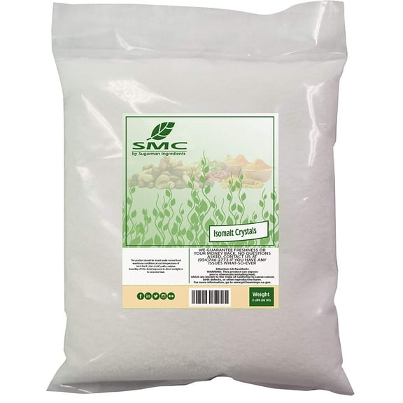 Naturejam Isomalt Crystals 2 Pounds Bulk Bag 32 Ounces - Sugar Replacer for use in Food