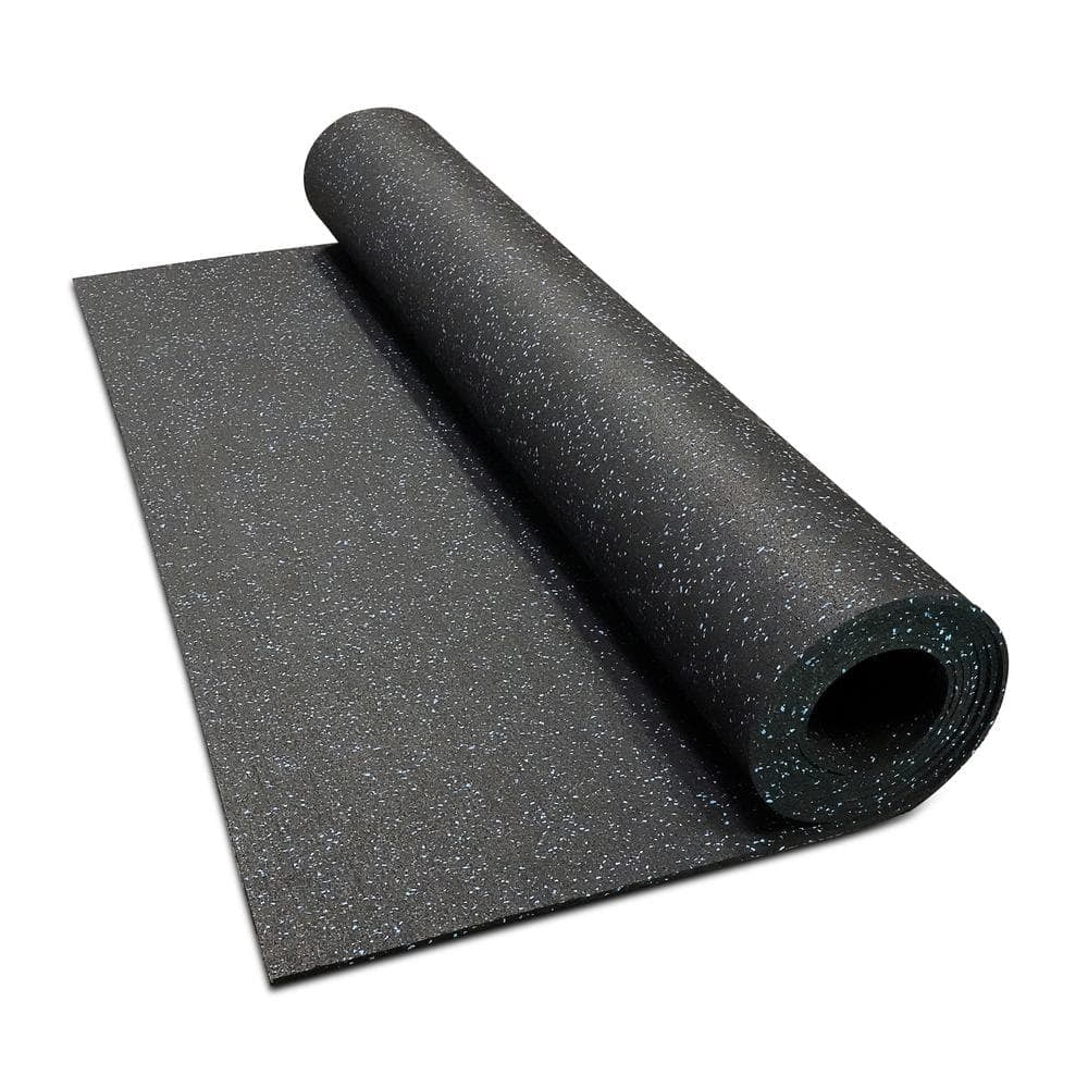 Isometric Blue 48 in. W x 120 in. L x 0.25 in. T Rubber Gym/Weight Room