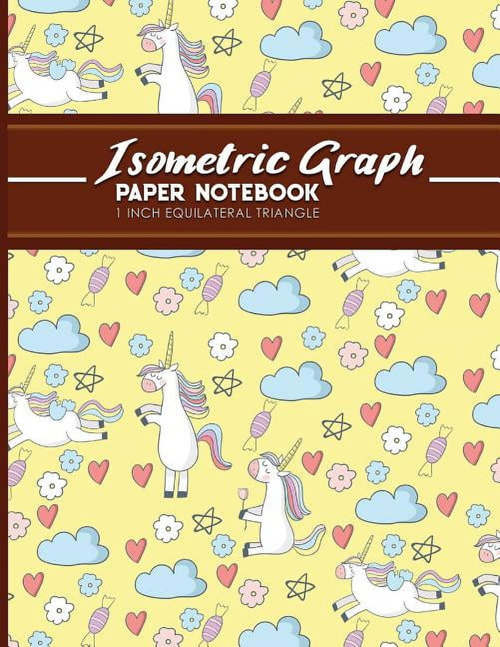 Isometric Graph Paper Notebook 1 Inch Equilateral Triangle Isometric