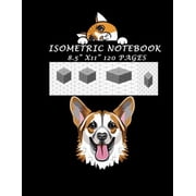 Isometric Hexagon Graph & Grid 3D Drawing Notebook, 8.5in x 11in, 120 Pages
