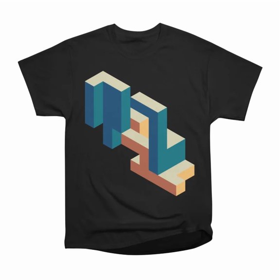 Isometric Random Cubes T-Shirt Tee Gift For Him Merch For Her Apparel For Friend