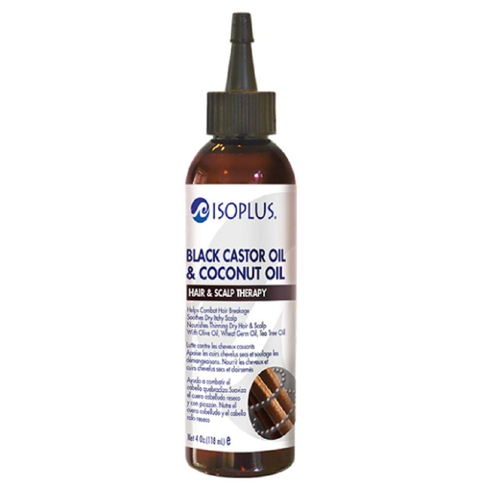 Isoplus Black Castor Oil & Coconut Head & Scalp Therapy, 4 Oz., Pack of 6