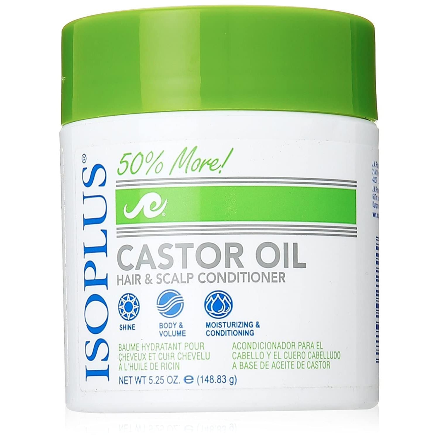 Isoplus Castor Oil Hair Scalp Conditioner 5.25 Oz., Pack of 3