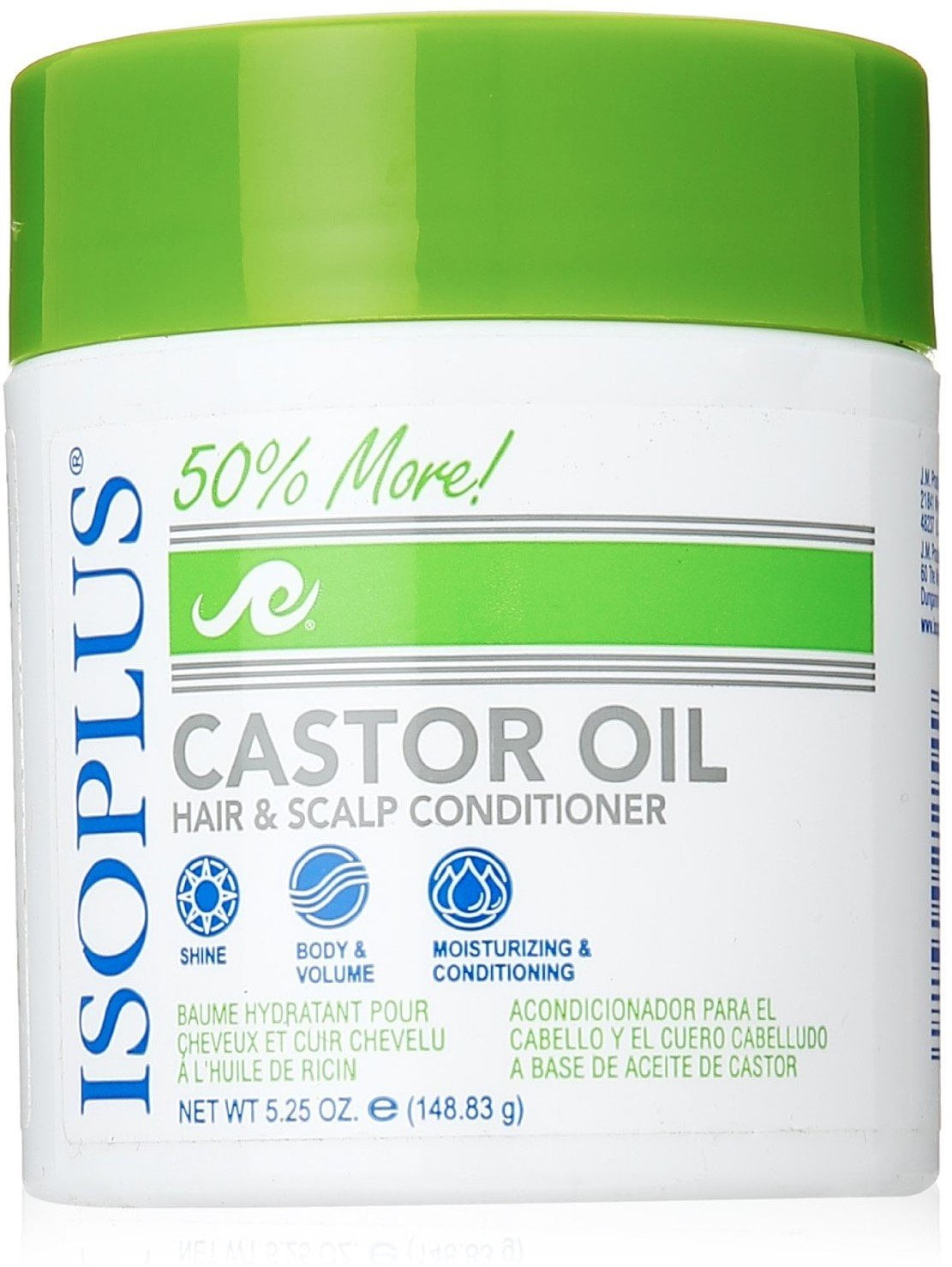 Isoplus Castor Oil Hair Scalp Conditioner 5.25 Oz., Pack of 6