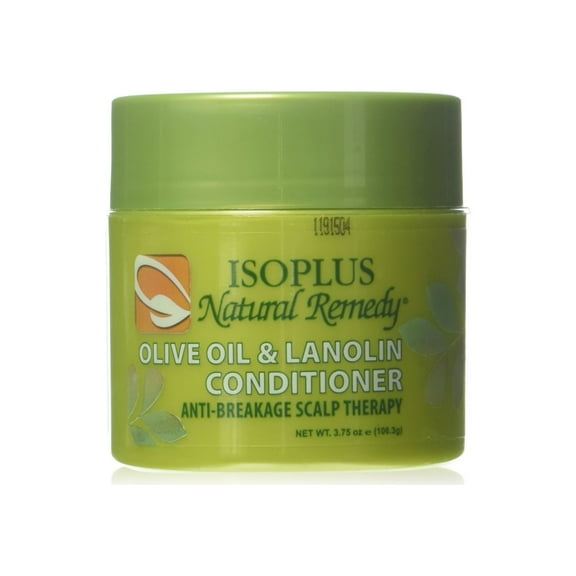 Isoplus Natural Remedy Olive Oil & Lanolin Conditioner 3.75 Oz.,Pack of 2