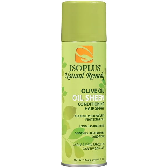 Isoplus Natural Remedy Olive Oil Sheen Hair Spray, 7 oz., Unisex