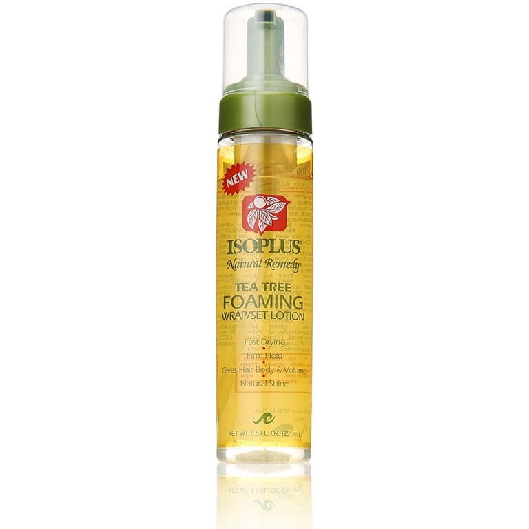 Isoplus Natural Remedy Tea Tree Foaming Wrap/Set Lotion, 8.5 oz
