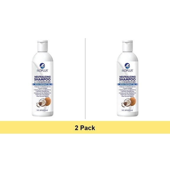 Isoplus Neutralizing Shampoo with Coconut Oil, 16 Oz - 2 Pack