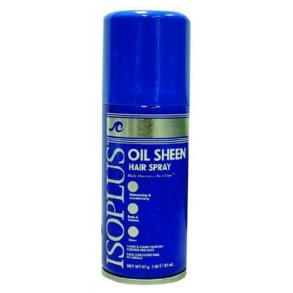 Isoplus Oil Sheen Hair Spray, 2 oz., Shine Enhancing, Unisex