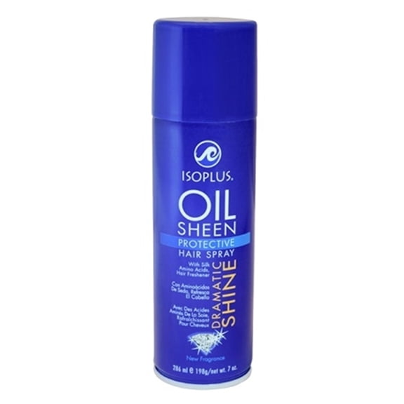 Isoplus Oil Sheen Regular Conditioning Hair Spray, 7 Oz, 3 Pack