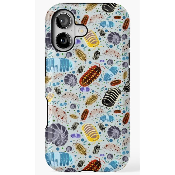 Isopod Bug Art Ocean Biology Pattern Phone Case for iPhone 17 16 15 14 13 12 11 Pro Max