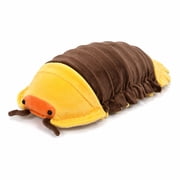 Isopod Plush Toy, Realistic Segmented Shell Design with Yellow Sections and Soft Stuffed Body, 12.99 x 5.91 x 4.33 in, Gift for Animal Lovers