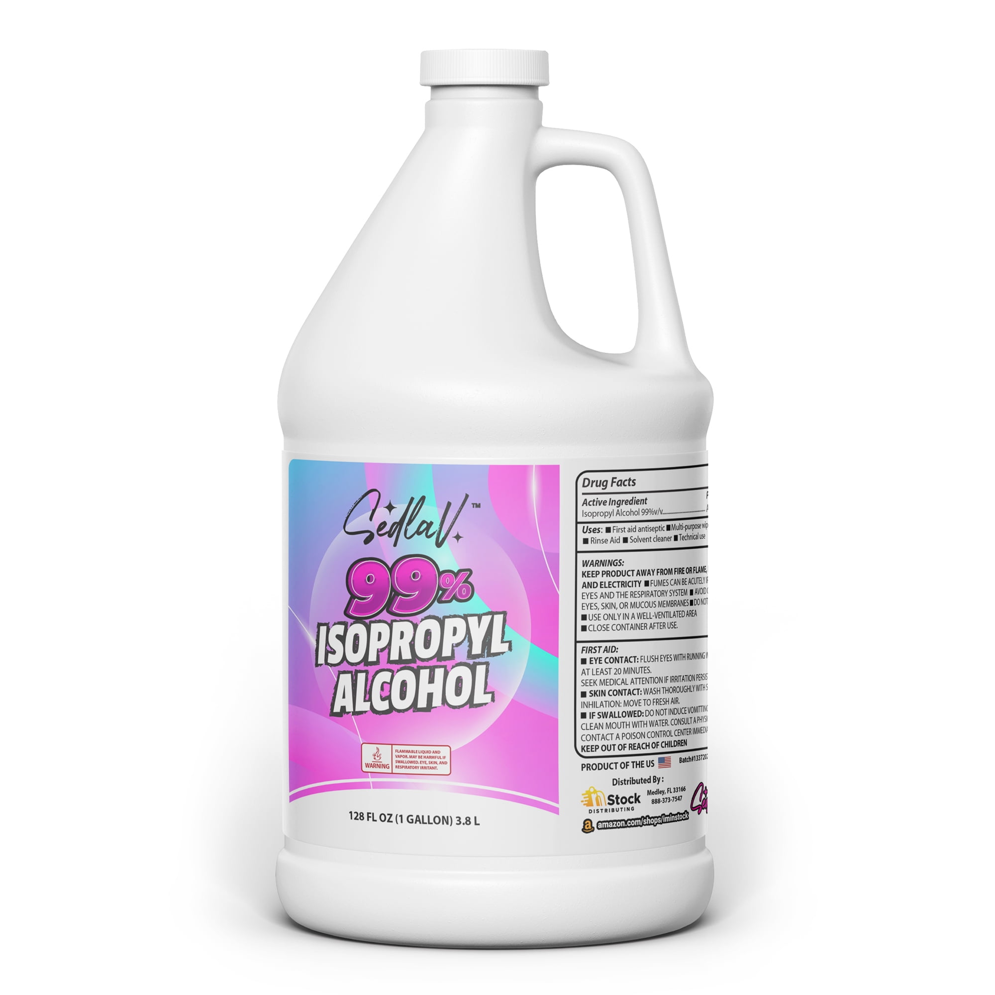 Isopropyl Alcohol 1 Gallon Rubbing Alcohol Isopropyl 99 Percent Technical Use Can be Diluted