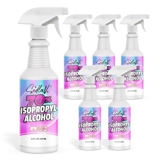 Isopropyl Alcohol 70% Spray 32 Fl Oz Spray Bottle Rubbing Alcohol Sprayer 70 Percent Isopropyl Alcohol Spray First Aid 6 Bottles