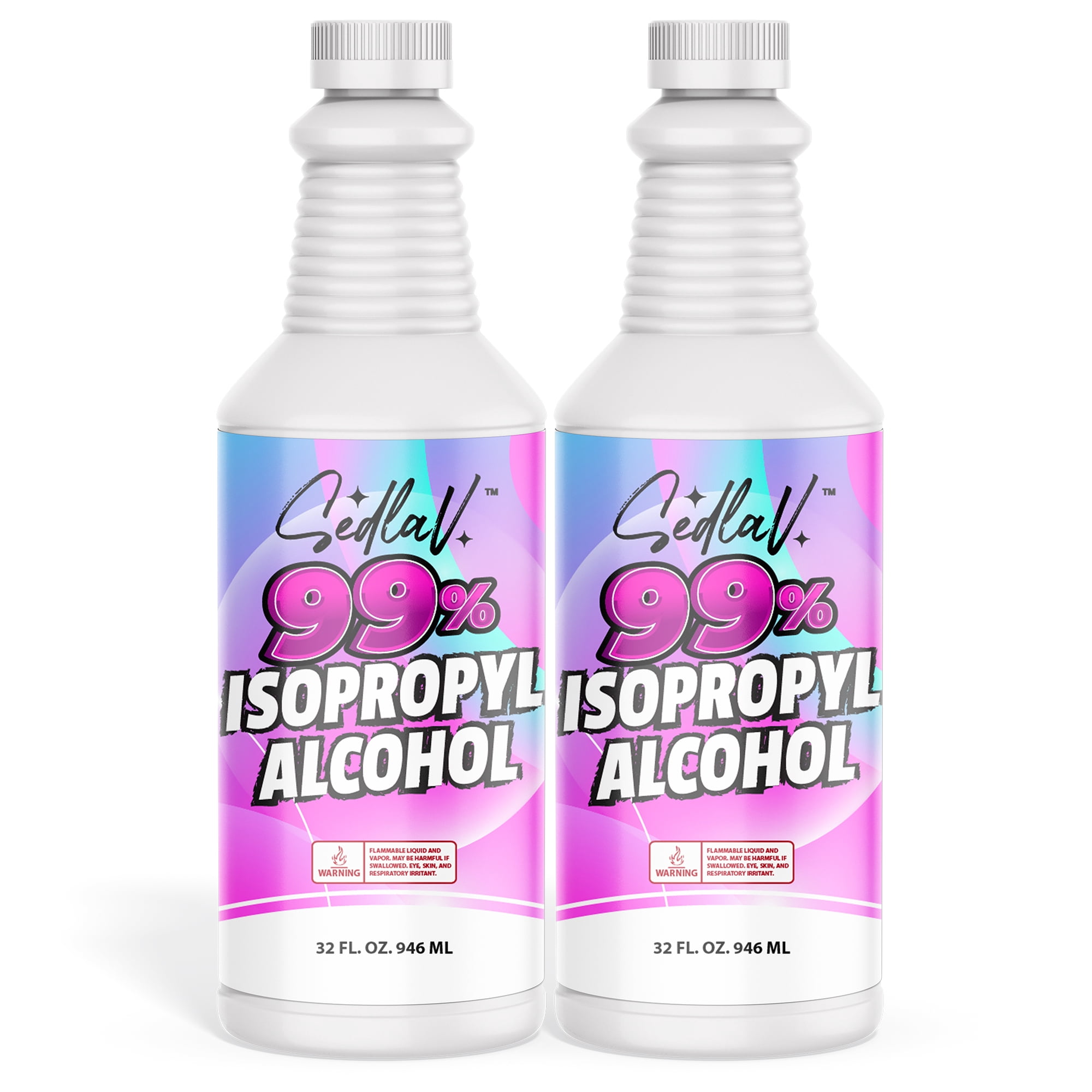 Isopropyl Alcohol 99% Rubbing Alcohol 99% Isopropyl Alcohol 32 Fl Oz Pack of 2