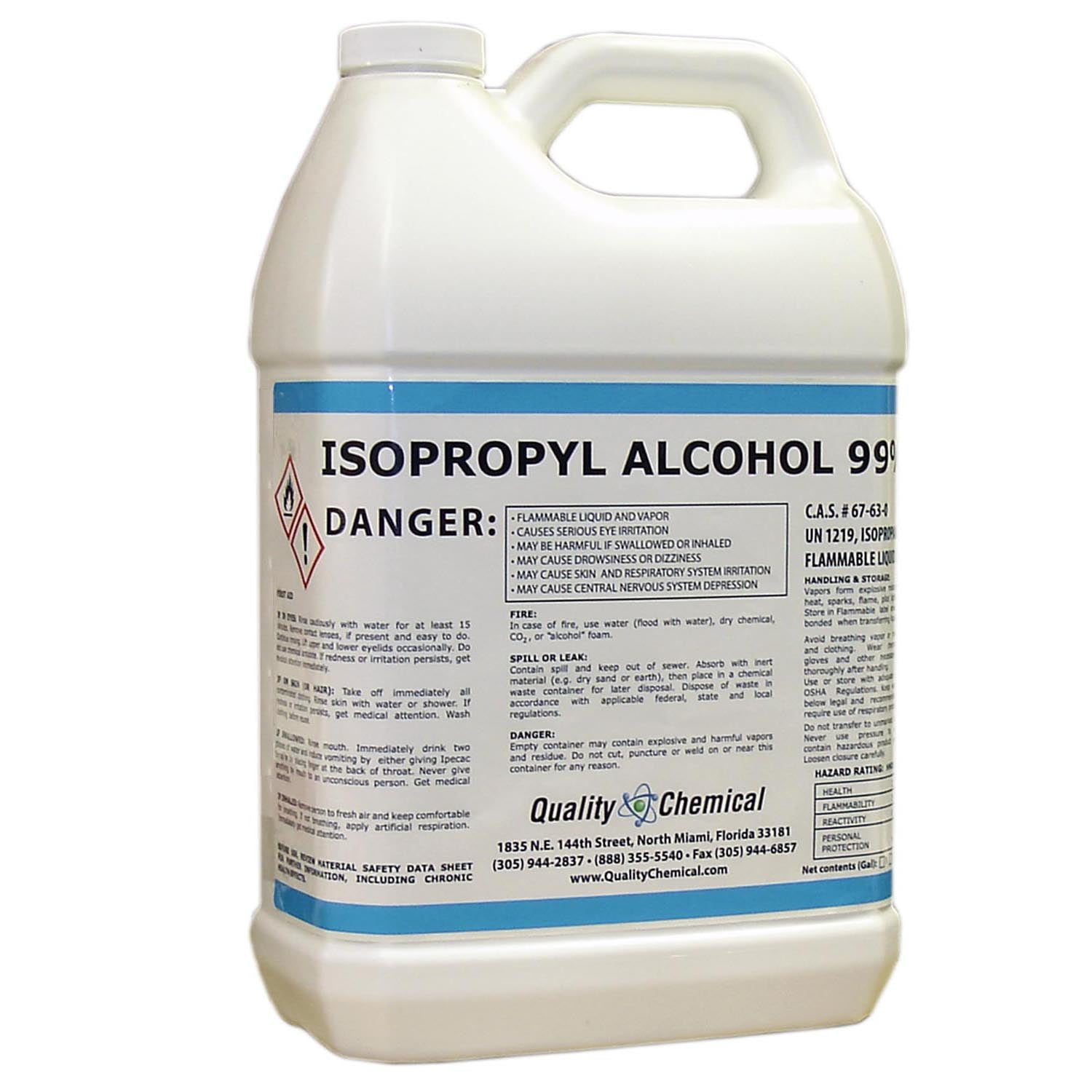 Isopropyl Alcohol Grade 99 Anhydrous  (IPA) - 1 gallon f-style