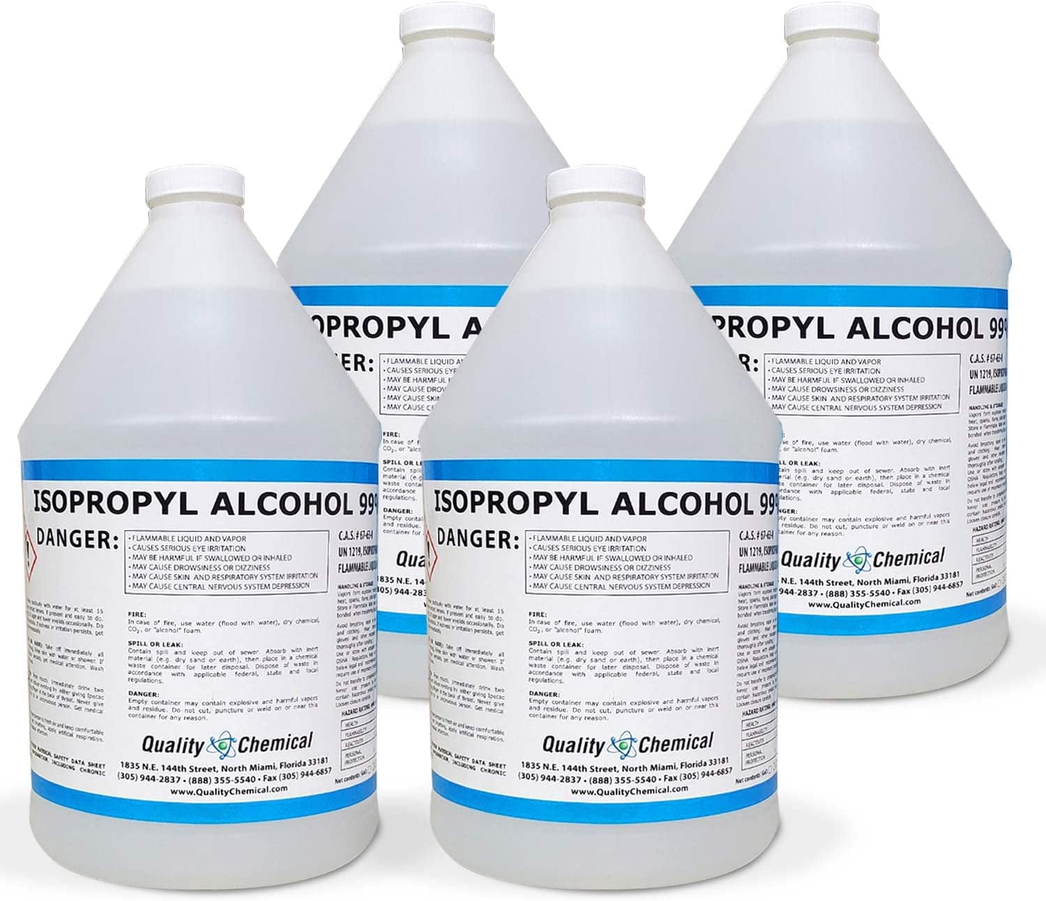 Isopropyl Alcohol Grade 99 Anhydrous  (IPA) - 4 gallon case