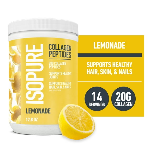 Isopure Collagen, Lemonade, 14 servings