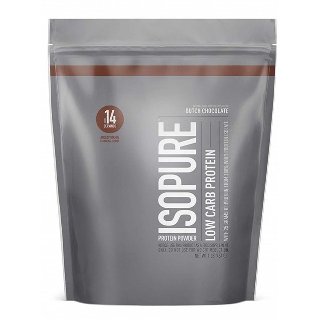 Isopure Dutch Chocolate Whey Isolate Protein Powder with Vitamin C