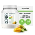 thumbnail image 1 of Isopure Clear Low Carb 100% Whey Protein Isolate, Mango Lime, 14.1 oz, 1 of 10