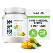 Isopure Clear Low Carb 100% Whey Protein Isolate, Mango Lime, 14.1 oz