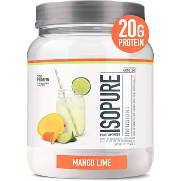 Isopure, Infusions 100% Whey Protein Isolate, 20 g Protein Powder, Mango Lime, 14.1 oz, 16 Servings