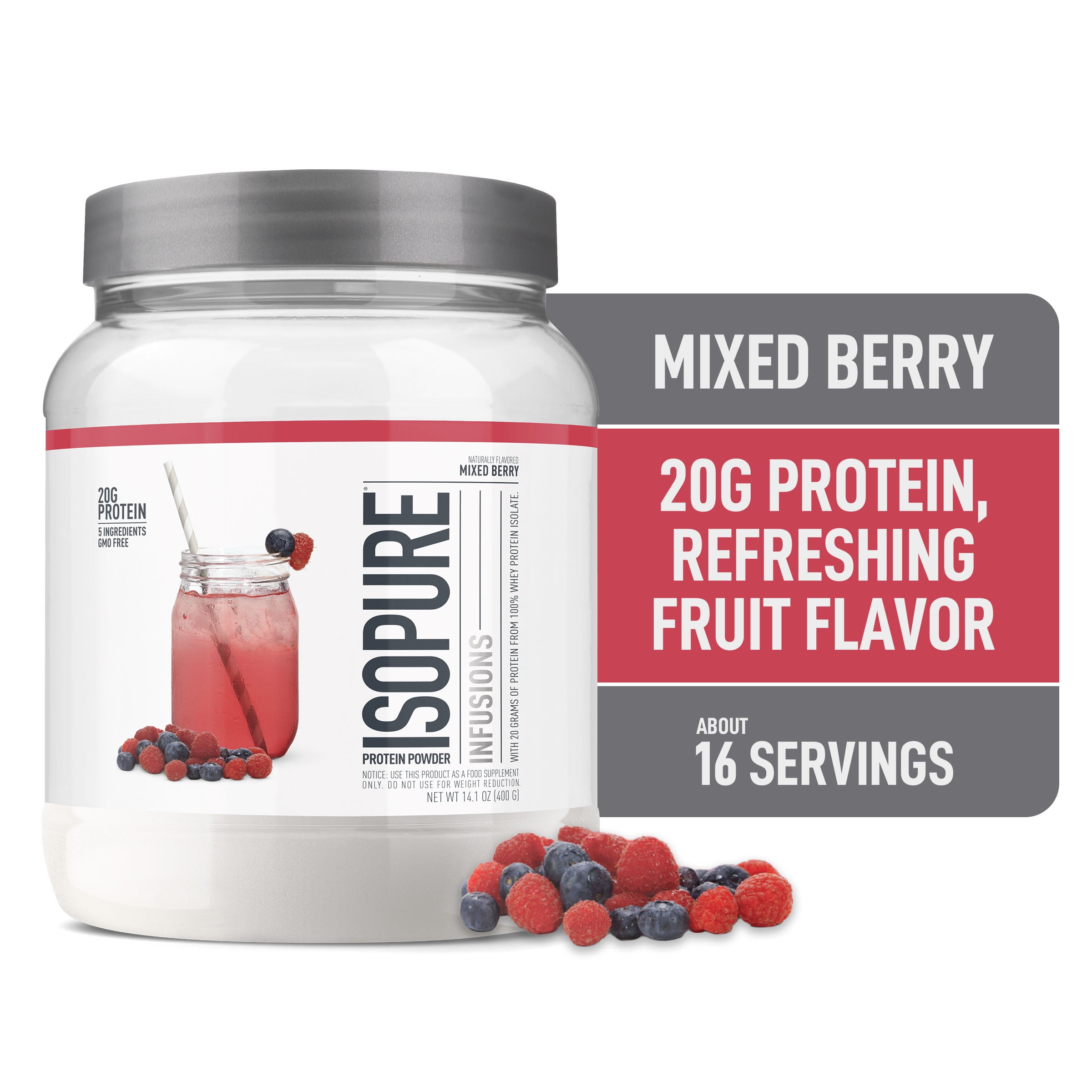 Mixed Berry Clear Whey Protein Isolate Powder