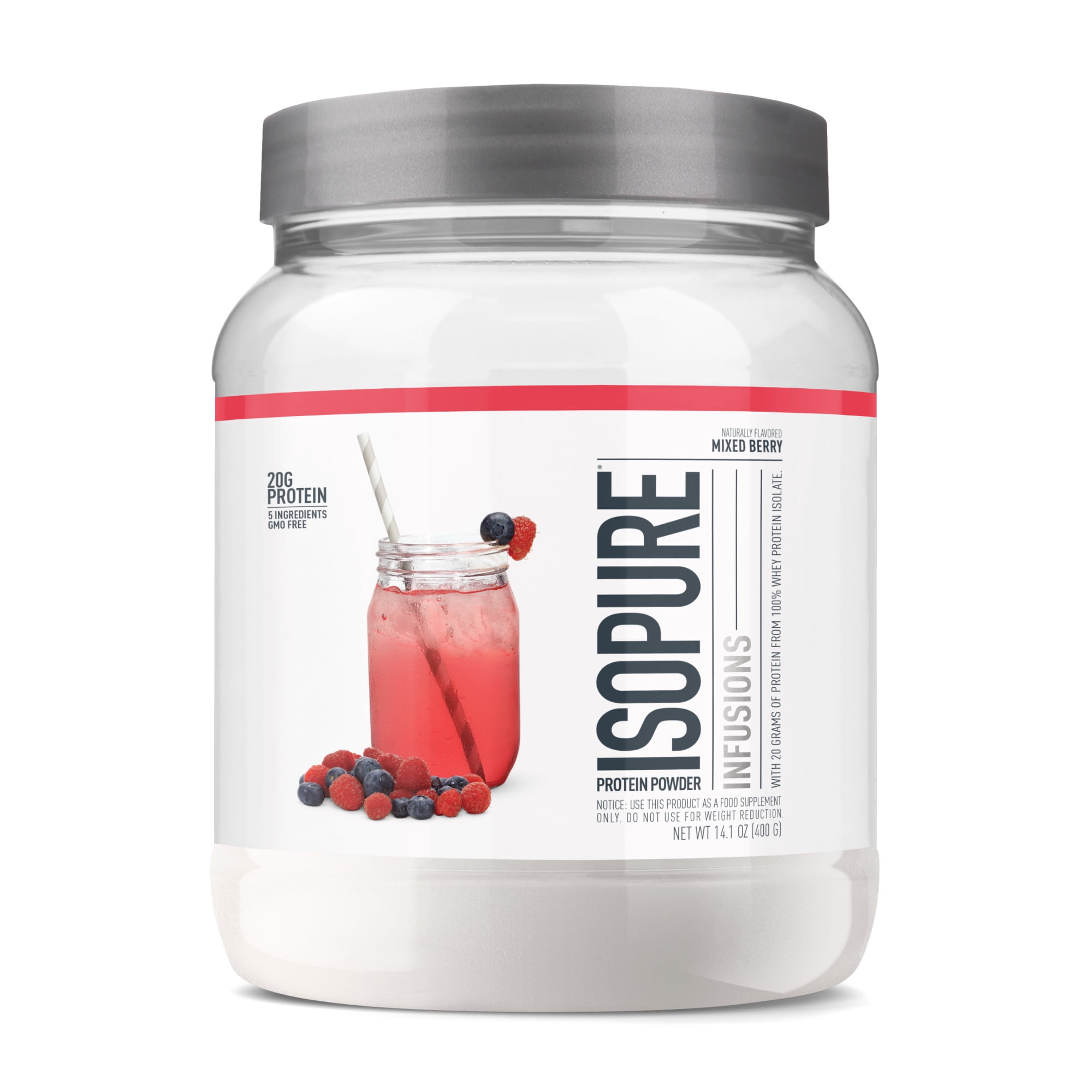 Isopure Infusions 100 Whey Protein Isolate Mixed Berry 16 Servings