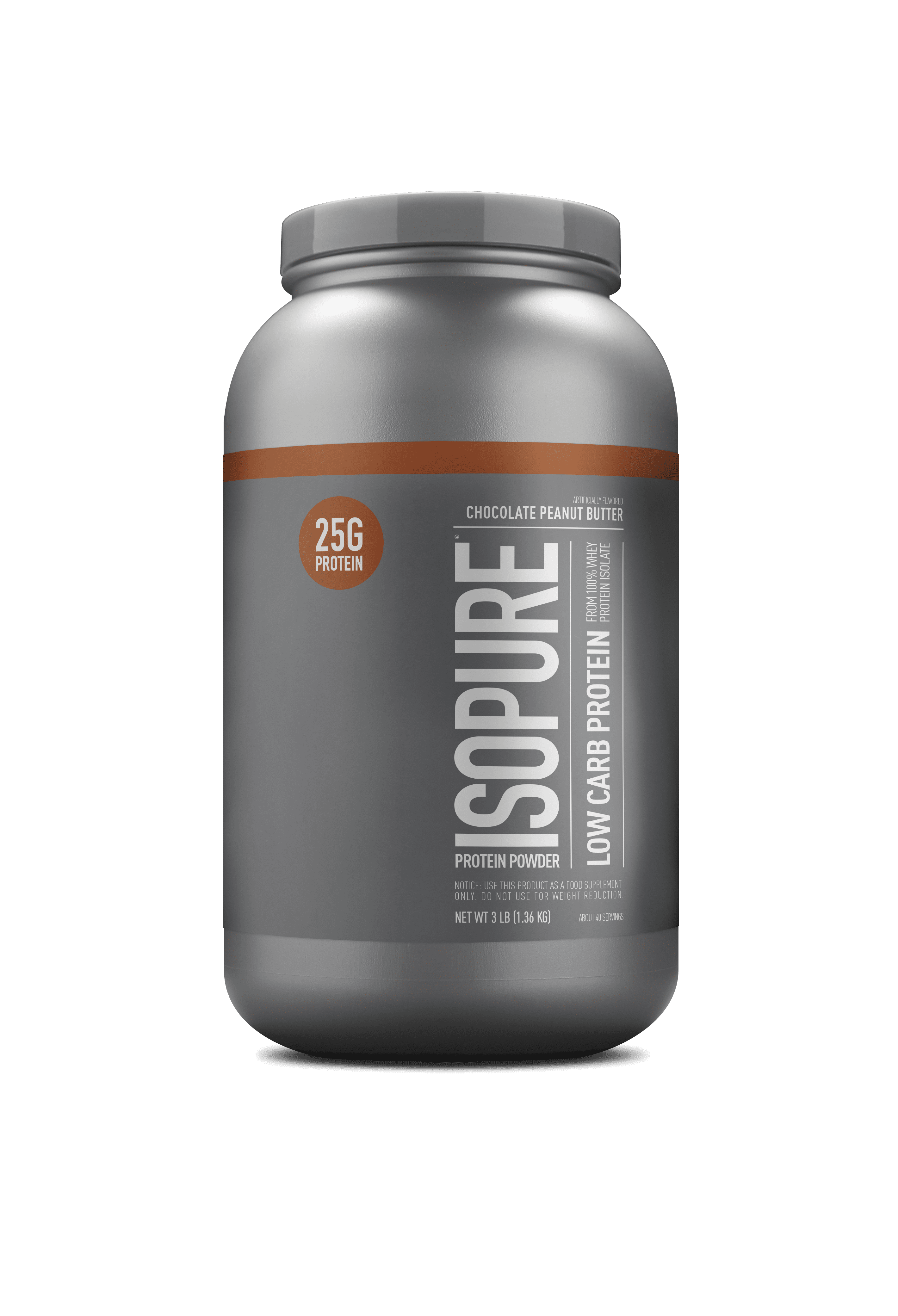 Isopure, Low Carb 100% Whey Protein Isolate, 25 g Protein Powder ...