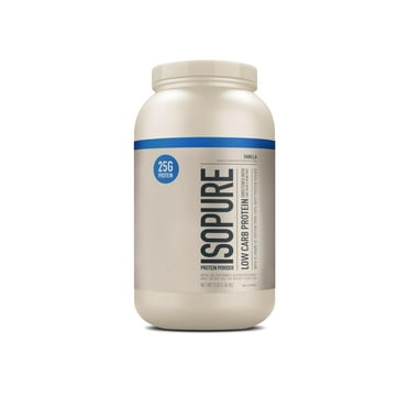Isopure Low Carb Protein Powder, Vanilla, 3 lbs (1.36 kg)